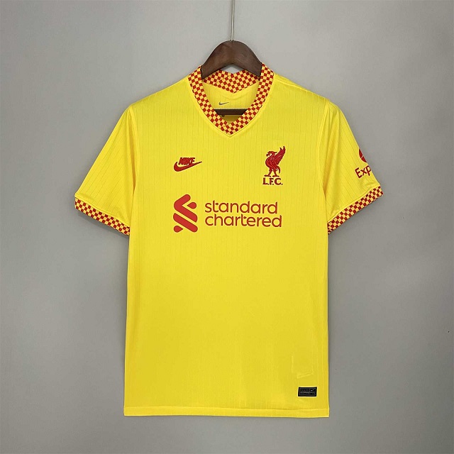 AAA Quality Liverpool 21/22 Third Yellow Soccer Jersey